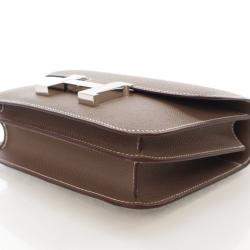 Pre Owned Hermes Etoupe Epsom Constance NM 18