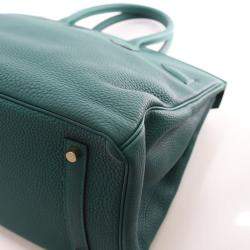 Pre Owned Hermes Birkin 35 Malachite Togo Bag 