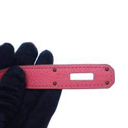 Pre Owned Hermes Rose Lipstick Togo Birkin 30