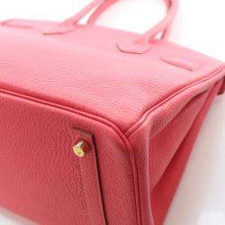 Pre Owned Hermes Rose Lipstick Togo Birkin 30