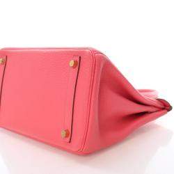 Pre Owned Hermes Rose Lipstick Togo Birkin 30