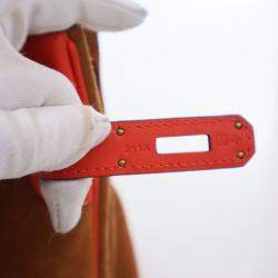 مملوكة مسبقًا حقيبة هيرمس غريزلي بيركين 30 شامواه سويدي