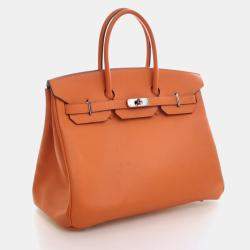 Pre Owned Hermes Feu Epsom Birkin 35