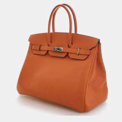 Pre Owned Hermes Feu Epsom Birkin 35