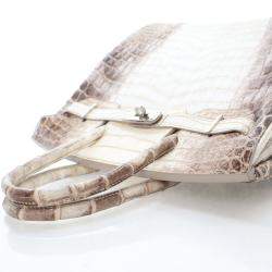 مملوكة مسبقًا حقيبة هيرمس بيركين 30 نيلوتيكوس كروكو هيمالايا بلانك