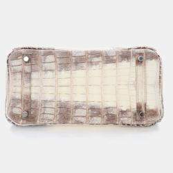 مملوكة مسبقًا حقيبة هيرمس بيركين 30 نيلوتيكوس كروكو هيمالايا بلانك