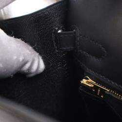 مملوكة مسبقًا Hermes Black Sombrero Sellier Kelly 25
