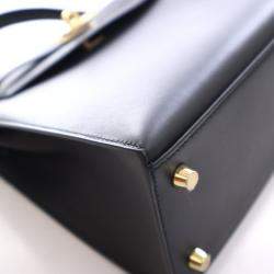 مملوكة مسبقًا Hermes Black Sombrero Sellier Kelly 25