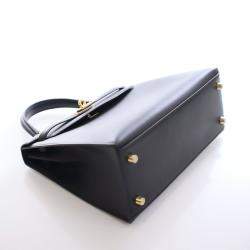 مملوكة مسبقًا Hermes Black Sombrero Sellier Kelly 25