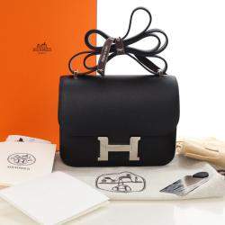 مملوكة مسبقًا حقيبة هيرمس كونستانس نوار إبسم 18