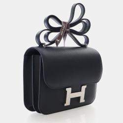 مملوكة مسبقًا حقيبة هيرمس كونستانس نوار إبسم 18