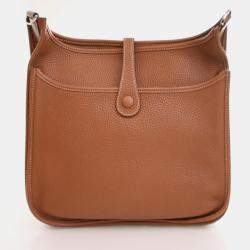 مملوكة مسبقًا Hermes Gold Clemence Evelyne III PM