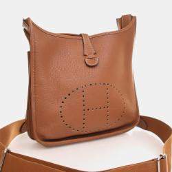 مملوكة مسبقًا Hermes Gold Clemence Evelyne III PM