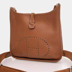 مملوكة مسبقًا Hermes Gold Clemence Evelyne III PM