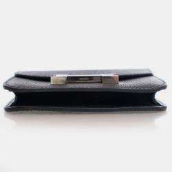 مملوكة مسبقًا Hermes Noir Epsom Constance Slim Wallet