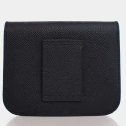 مملوكة مسبقًا Hermes Noir Epsom Constance Slim Wallet