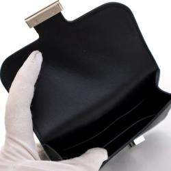 مملوكة مسبقًا Hermes Noir Epsom Constance Slim Wallet