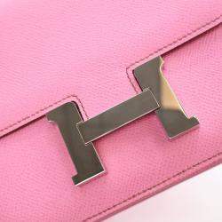 Pre Owned Hermes Bubblegum Epsom Mini Constance 18