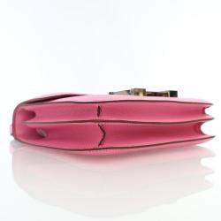 Pre Owned Hermes Bubblegum Epsom Mini Constance 18