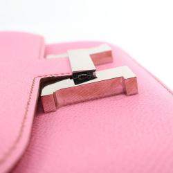 Pre Owned Hermes Bubblegum Epsom Mini Constance 18