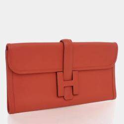 Pre Owned حقيبة إليان جيغ هيرمس سويفت جلد جيرانيوم 29