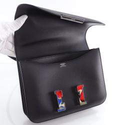 مملوكة مسبقًا حقيبة هيرمس كونستانس 24 سويفت نوار مرمر