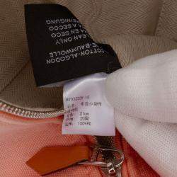 مملوكة مسبقًا Hermes Pink Small Canvas Bride A Brac Case