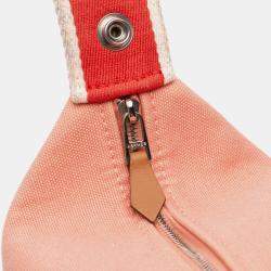 مملوكة مسبقًا Hermes Pink Small Canvas Bride A Brac Case