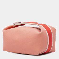 مملوكة مسبقًا Hermes Pink Small Canvas Bride A Brac Case