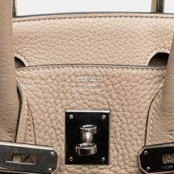 مملوكة مسبقًا حقيبة هيرمس بيركين ريتورن 30 بني جلد كليمنس