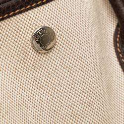 Pre Owned حقيبة هيرمس حديقة ملف 37 جلد الجاموس ولون بني قنب