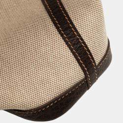 Pre Owned حقيبة هيرمس حديقة ملف 37 جلد الجاموس ولون بني قنب