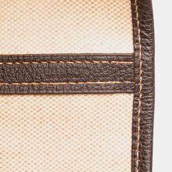 Pre Owned حقيبة هيرمس حديقة ملف 37 جلد الجاموس ولون بني قنب