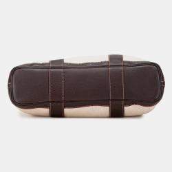 Pre Owned حقيبة هيرمس حديقة ملف 37 جلد الجاموس ولون بني قنب