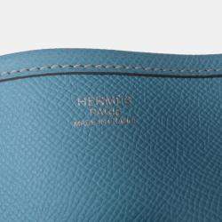 مملوكة مسبقًا Hermes Blue Clemence Evelyne III 33