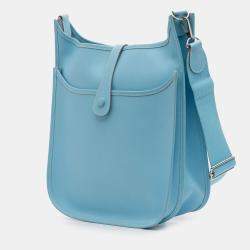 مملوكة مسبقًا Hermes Blue Clemence Evelyne III 33