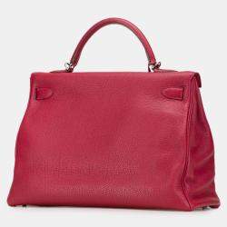 Pre Owned حقيبة هيرمس كيلي 40 روتورني توغو أحمر