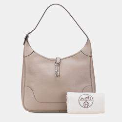 Pre Owned Hermes Trim II 38 Brown Clemence Bag