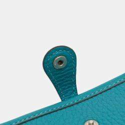 Pre Owned Hermes Blue Clemence Evelyne TPM