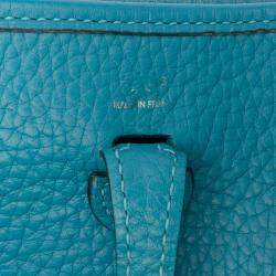 Pre Owned Hermes Blue Clemence Evelyne TPM