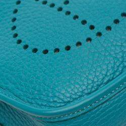 Pre Owned Hermes Blue Clemence Evelyne TPM
