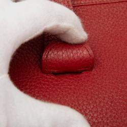 مملوكة مسبقًا حقيبة هيرمس إيفلين III أحمر توغو 33