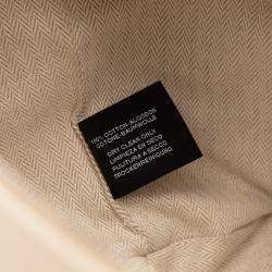 Pre Owned Hermes Brown Small Toile Bride A Brac Case