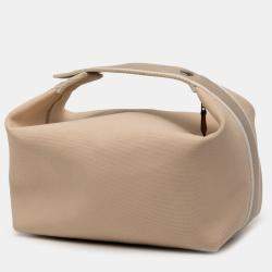 Pre Owned Hermes Brown Small Toile Bride A Brac Case