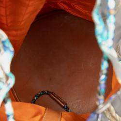 مملوكة مسبقًا Hermes Brown Silk Brazil Sac Soie Cool 22