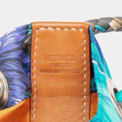 مملوكة مسبقًا Hermes Brown Silk Brazil Sac Soie Cool 22