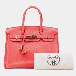 Pre Owned حقيبة هيرمس بيركين ريتورني 30 كليمنس وردي