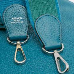 Pre Owned Hermes Blue Clemence Evelyne III 29