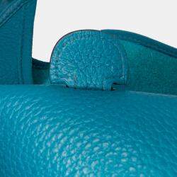 Pre Owned Hermes Blue Clemence Evelyne III 29