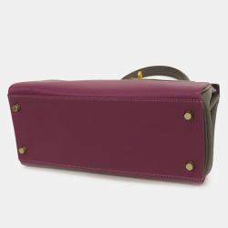 مملوكة مسبقًا حقيبة هيرمس كيلي ريتورن إيفركولور طلب خاص بني بنفسجي 28